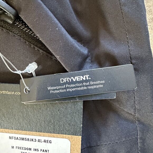 NWT The North Face Freedom‎ Ski Snowboard Insulated Snow Pant Black Size XL - Picture 5 of 12